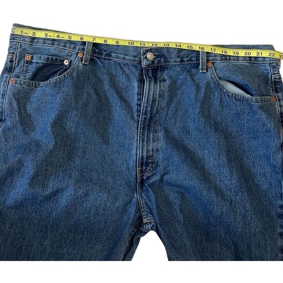 Levis 550 Jeans Mens Size 44X32 Blue Denim Relaxed Fit Medium Wash Cotton Casual - Picture 8 of 8